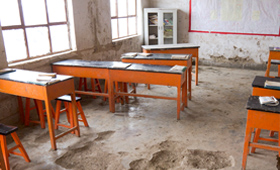 Before the rebuild project started, the classroom looked messy and affected the learning atmosphere of the students .